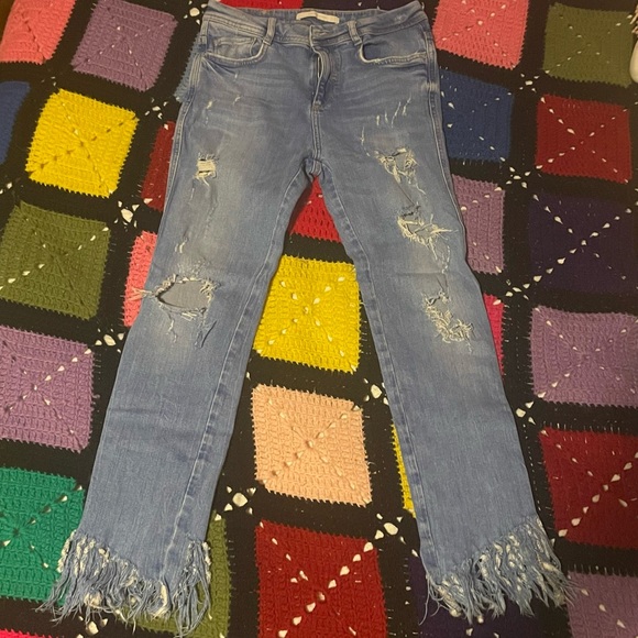 Zara Denim - Distressed/ripped Zara jeans, only worn a few times